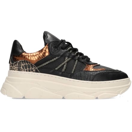 PS Poelman - maat 41- JANA Dames Sneakers - Zwart Met Combinatie