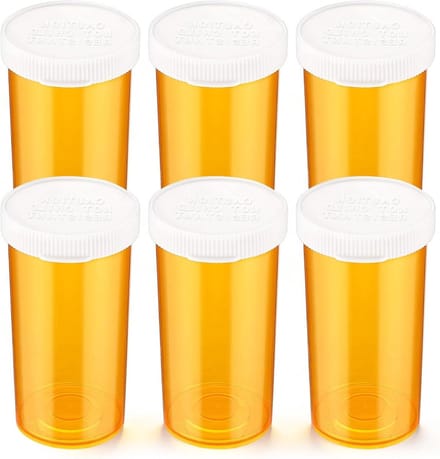 Lege plastic pillendoosjes - Medicijndozen met kliksluiting - Transparante medicijncontainers