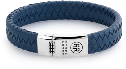 Armband - Zilver/Leder | Rebel & Rose