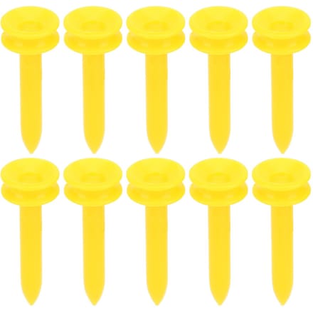 100 Stuks Golf Tees Professioneel Lichtgewicht Verminderen Wrijving Stabieler Plastic Geel Golf Tees yellow