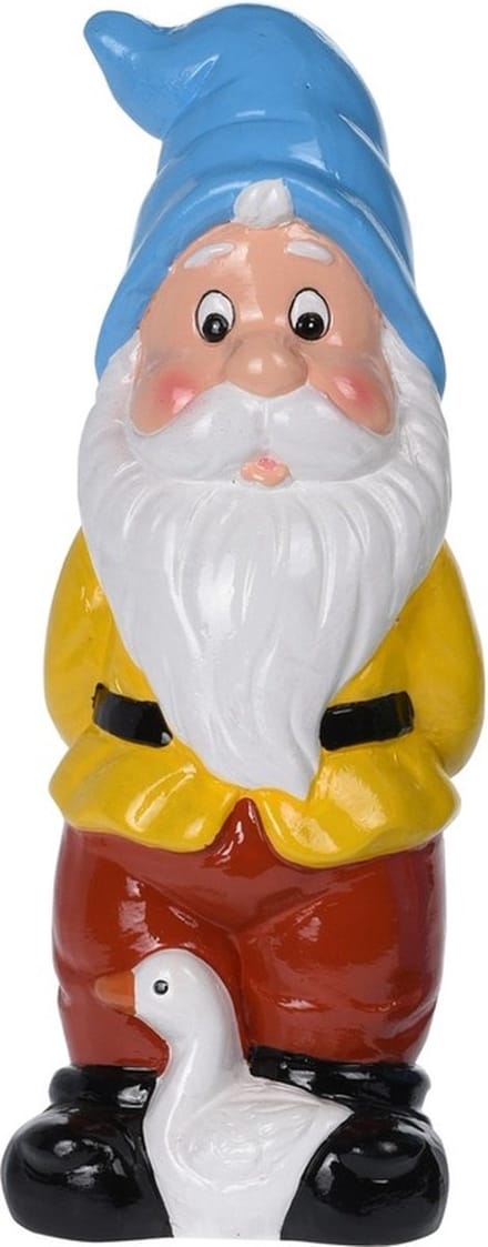 Pro Garden Tuinkabouter - met gans - keramiek - 30 cm