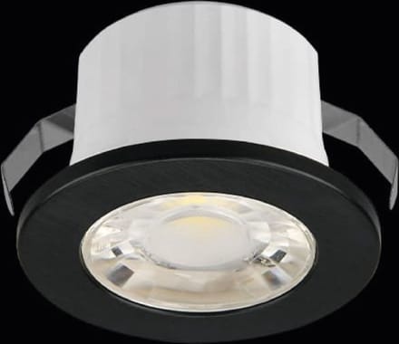 BRAYTRON Veranda-  MINISPOT A 3W 38D ZWART 3000K IP54 LED DOWNLIGHT / SPOT