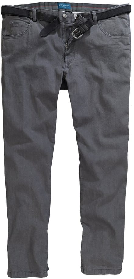 Boston Park - Heren - Jeans swing pockets - Grijs denim - Maat 68