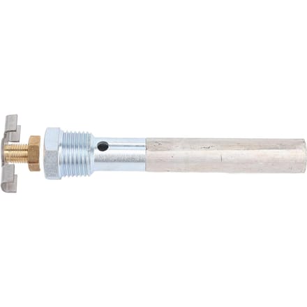Tige d'anode de chauffe-eau de VR avec vanne de vidange 4,5 X 1 2in NPT Conception de vidange rapide Remplacement des tiges d'anode pour chauffe-eau Atwood white