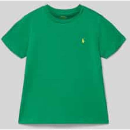 T-shirt met labelstitching en ronde hals