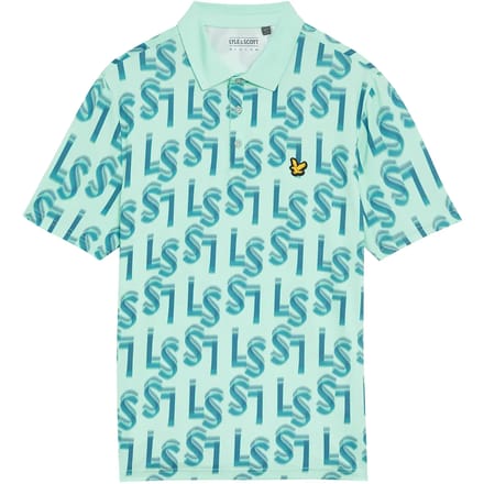 Bedrukte polo Lyle & Scott Monogram