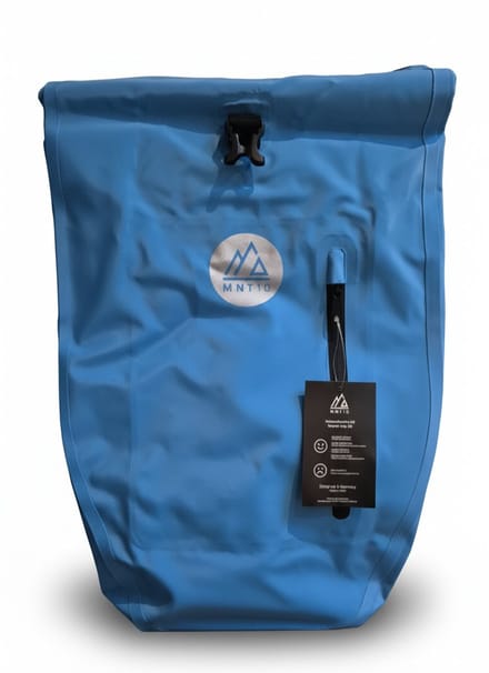 MNT10 Waterdichte fietstas 28 liter - lichtblauw
