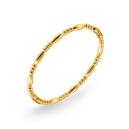 WeLoveSilver - chirurgisch stalen bangle - goudkleurig - elegant patroon