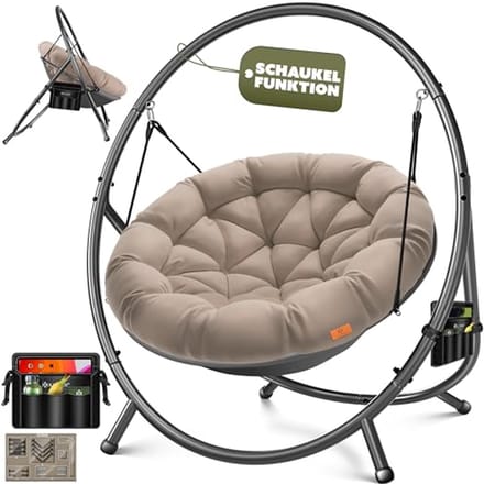 Hangstoel met frame voor binnen en buiten - comfortabel en stijlvol