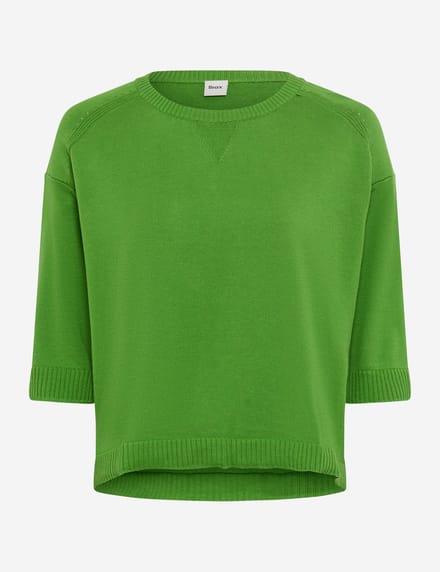 Brax Dames Trui  Style NIA leaf green, groen, maat 44