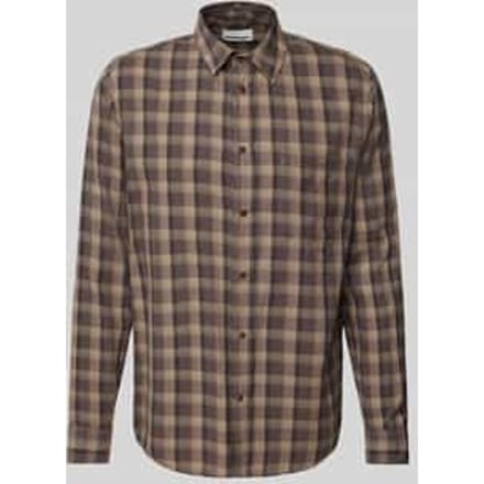Regular fit vrijetijdsoverhemd met labelstitching, model 'NOAAMOS'