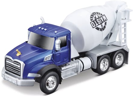Maisto Mack Granite - Modelauto - Schaal 4,5" - Blauw/Wit