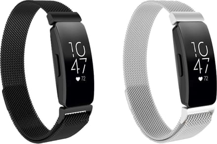 KELERINO. Milanese bandjes geschikt voor Fitbit Inspire (HR) - 2-pack - Small