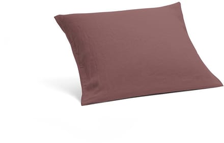 Yumeko kussensloop hennep/katoen deep raspberry 60x70 - Biologisch & ecologisch - 1 stuk
