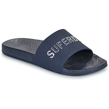 Superdry - Premium Metallic Pool Sliders Relaxed Pasvorm - Dames - Slippers