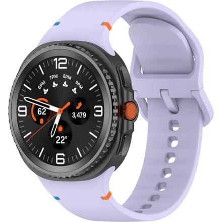 Mocaa Samsung Galaxy Watch8 Siliconen Bandje 44mm Paars