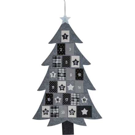 Livarno home Adventkalender om zelf te vullen - Kerstboom - ca. B 61 x H 106 cm;