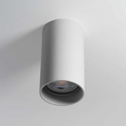 2x Canopus bianco s by LUSENZ - Cilindervormige opbouwspot in met mat witte coating