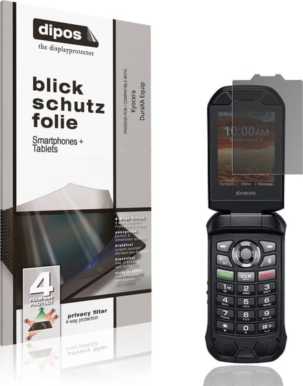 dipos – Matte Privacy Screenprotector geschikt voor Kyocera DuraXA Equip | Anti-Spy Beschermfolie