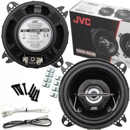 JVC CS-J420X 2-weg coaxiale inbouwluidspreker 210 W Inhoud: 1 paar