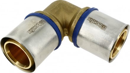 Bonfix Perskoppeling - 2x Alu-pers - Kniekoppeling - 63 x 63mm