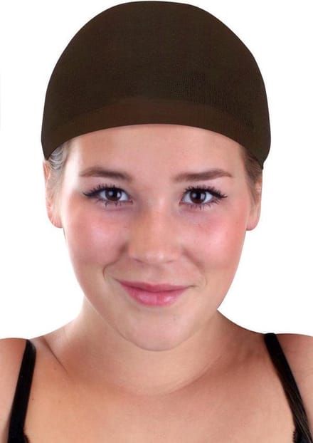 Haarkapje dames bruin 2 stuks