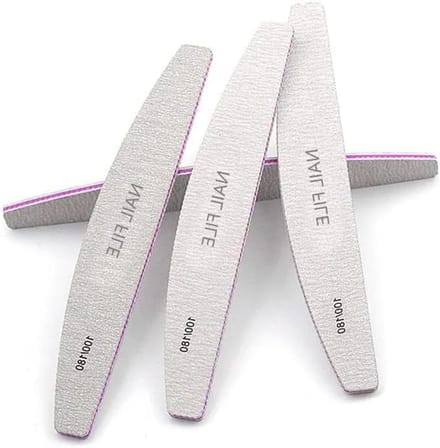 Nagelvijlen Set - Styling Tools - Nagels Vormgeven - Dubbelzijdig Grit - 10 Stuks - Grijs