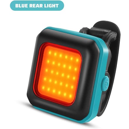 Fietslamp Fietsen Fiets Voor Achterlicht Type-C Opladen Koplamp Licht Waarschuwing Achterlicht LED Lantaarn Fietsonderdelen black
