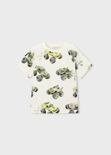 MAYORAL - Jongens t-shirt - Maat 92 - Jongens - Creme -