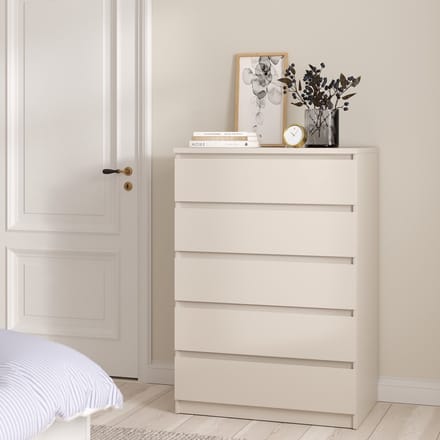 Ladekast Luna – 5 Ruime Lades – Modern Greeploos Design
