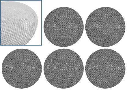 GEKO Schuurgaas 225 mm - P40 - Stofvrij - Set van 5 stuks