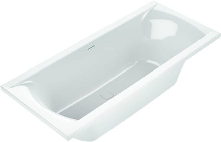 Ben Naria Design inbouwbad 2-persoons 180x80cm glans wit acryl incl. afvoer wit