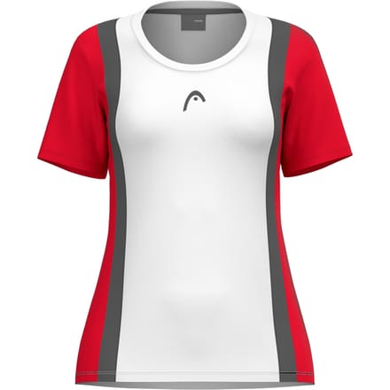 HEAD Club 25 Tech T-shirt Dames-Rood,Wit