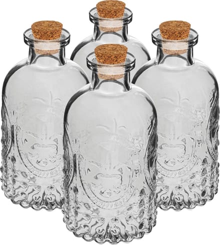 Set decoratieve flesjes 240ml - likeurflesjes