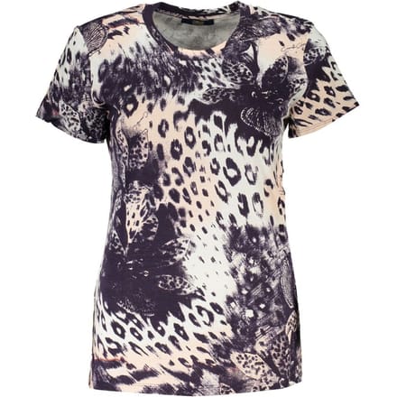 Cavalli Class Roze Katoenen Dames T-Shirt