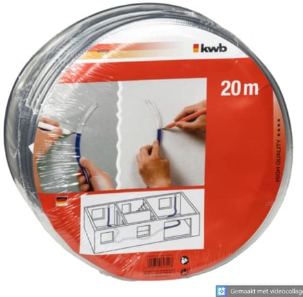 Slangwaterpas - KWB - 20 Meter - Waterpas Slang - Compleet - Met Vultrechter en 2 Witte Stoppen