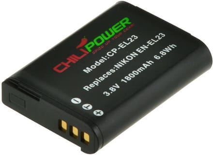 ChiliPower EN-EL23 accu voor Nikon - 1800mAh