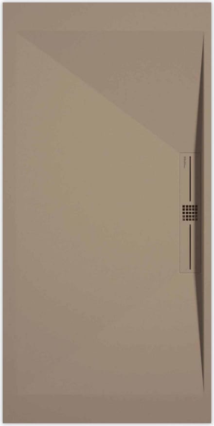Sanifun douchebak Stone Side Moka Smooth 900 x 900 P