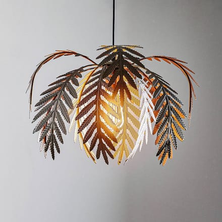 ONLI Hanglamp Dubai, palmbladeren, Ø 46 cm, brons