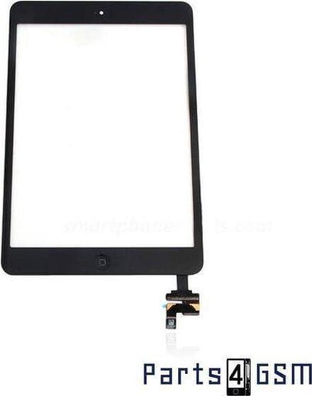 Voor Apple iPad Mini Versie 2  Touchscreen Display Zwart - - Incl. IC, Homebutton Flex