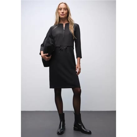 Jersey jurk met rits