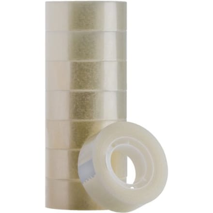Plakband Quantore 19mmx33m transparant | 8 stuks