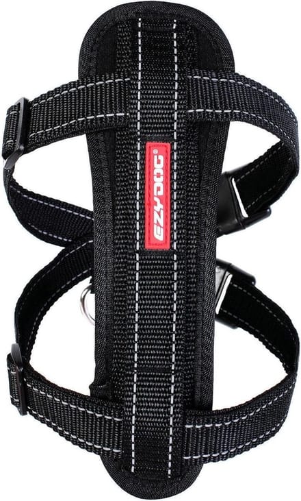 EzyDog Chest Plate Hondentuig - Harnas voor Honden - S - Zwart