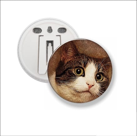 Button Met Clip - Kat