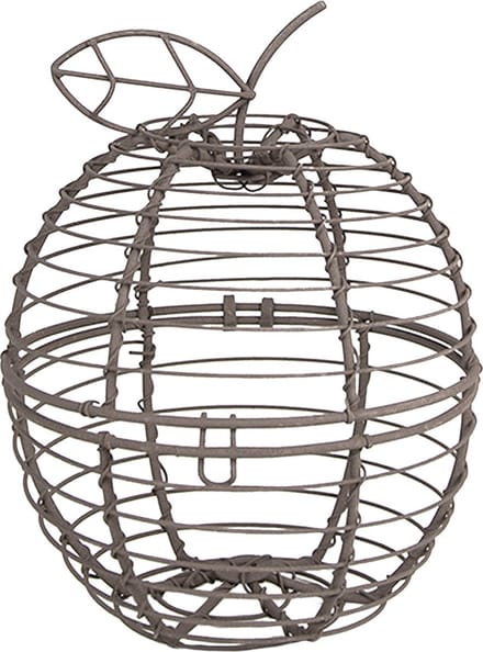 Clayre & Eef Mand Appel Ø 11x14 cm Bruin Metaal