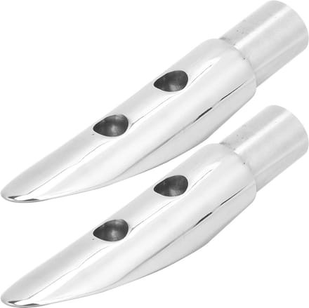 Cosensi- Leuning Einde 316 RVS - 2 Stuks - 22mm (7/8 Inch) Binnendiameter - Mariene Leuning - Leuning Mount - Hoogwaardige Kwaliteit - Rail