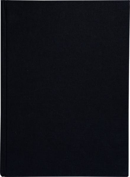 Exacompta Register 29,7x21 cm - geruit 5x5 - genummerd - 200 blad - Zwarte canvas - 6529D
