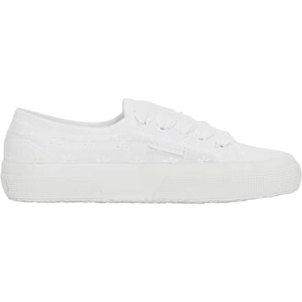 Superga Dames/Dames 2750 Sangallo Flower Trainers (Totaal Wit)