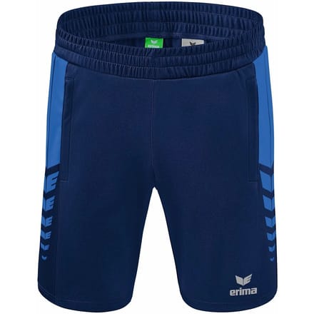 Erima Six Wings Worker Short Kinderen - New Royal / New Navy | Maat: 128