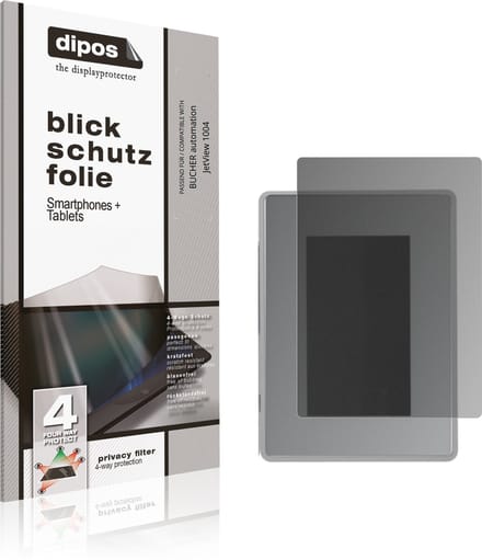 dipos – Matte Privacy Screenprotector geschikt voor BUCHER automation JetView 1004 | Anti-Spy Beschermfolie